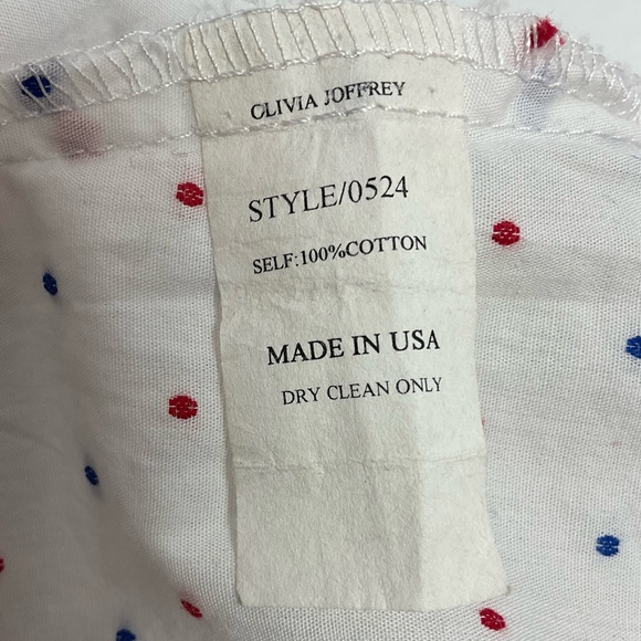 Olivia Joffrey Portola Swiss Dot Cotton Split Neck Tunic - Picture 6 of 7